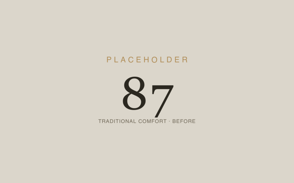 Traditional Comfort Rebuilt From the Foundation — Before